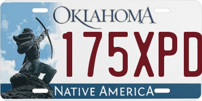 OK license plate 175XPD