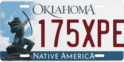 OK license plate 175XPE