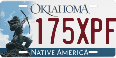 OK license plate 175XPF