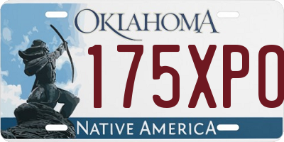 OK license plate 175XPO