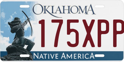 OK license plate 175XPP