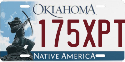 OK license plate 175XPT