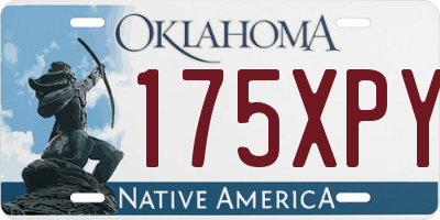 OK license plate 175XPY