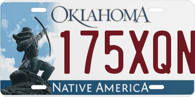 OK license plate 175XQN