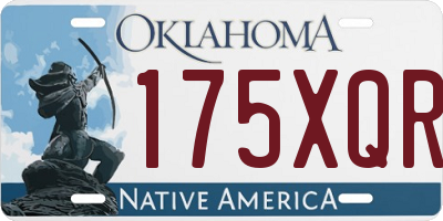 OK license plate 175XQR