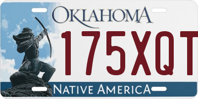 OK license plate 175XQT