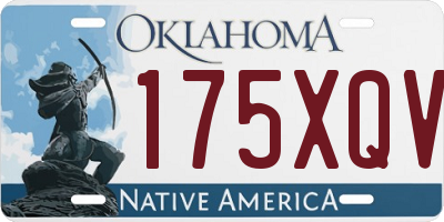 OK license plate 175XQV