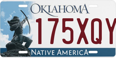 OK license plate 175XQY