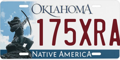 OK license plate 175XRA