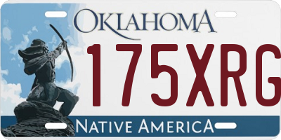 OK license plate 175XRG