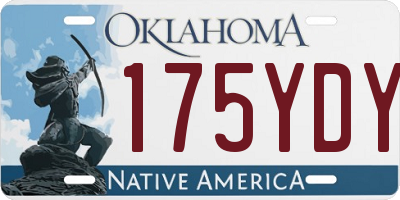 OK license plate 175YDY