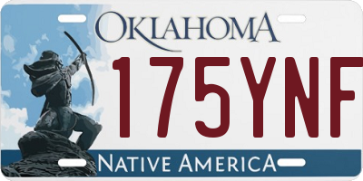 OK license plate 175YNF