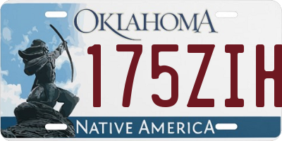 OK license plate 175ZIH
