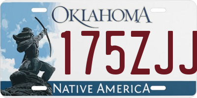OK license plate 175ZJJ