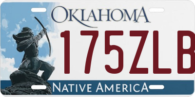 OK license plate 175ZLB
