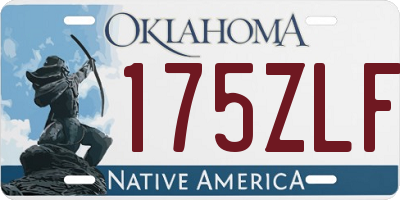 OK license plate 175ZLF