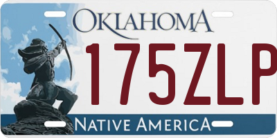 OK license plate 175ZLP