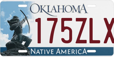 OK license plate 175ZLX