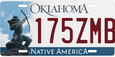 OK license plate 175ZMB