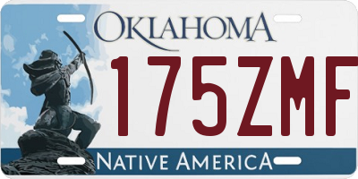 OK license plate 175ZMF