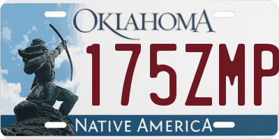 OK license plate 175ZMP