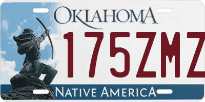 OK license plate 175ZMZ