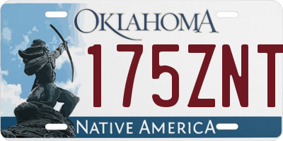 OK license plate 175ZNT
