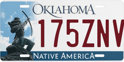 OK license plate 175ZNV