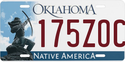 OK license plate 175ZOC