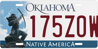 OK license plate 175ZOW