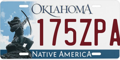 OK license plate 175ZPA