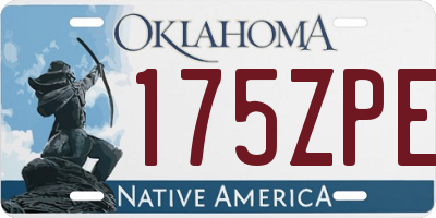 OK license plate 175ZPE