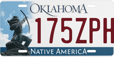 OK license plate 175ZPH