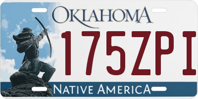 OK license plate 175ZPI