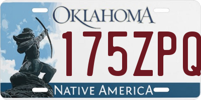 OK license plate 175ZPQ