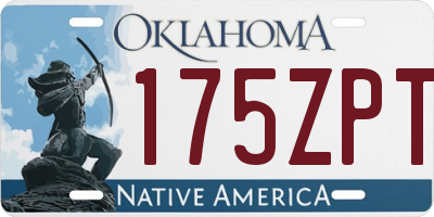 OK license plate 175ZPT