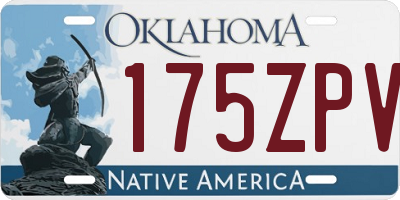 OK license plate 175ZPV