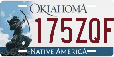OK license plate 175ZQF