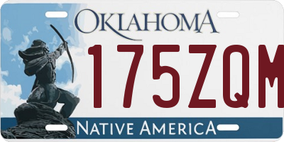 OK license plate 175ZQM