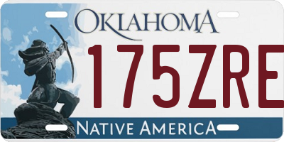 OK license plate 175ZRE