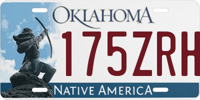 OK license plate 175ZRH