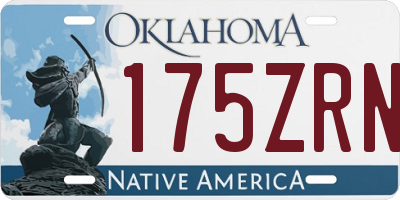 OK license plate 175ZRN