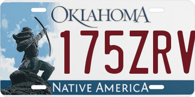 OK license plate 175ZRV