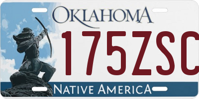 OK license plate 175ZSC