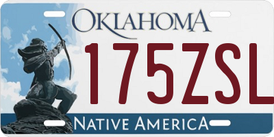 OK license plate 175ZSL