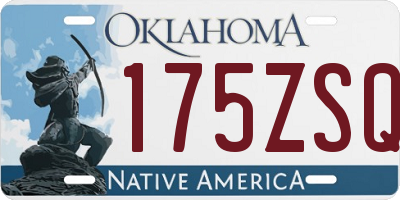 OK license plate 175ZSQ