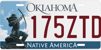 OK license plate 175ZTD