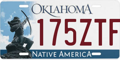 OK license plate 175ZTF