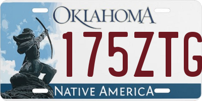OK license plate 175ZTG