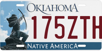 OK license plate 175ZTH